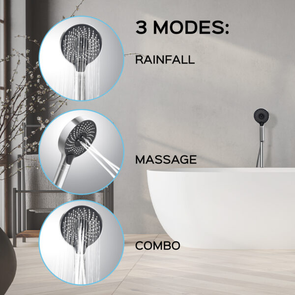 3-Mode Water Saving Shower Head